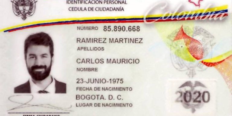 Cédula de ciudadanía colombiana